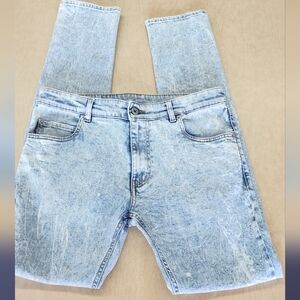 Men's Light Blue Straight Jeans